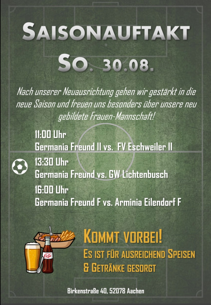 Einladung Saisonauftakt
